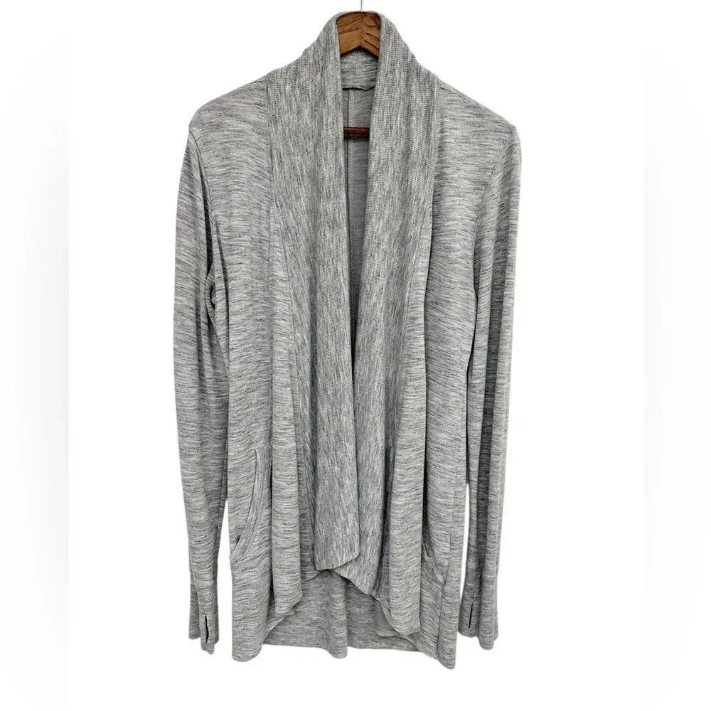 Athleta Pranayama Wrap Cardigan Gray Size Small